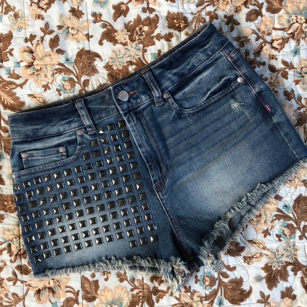 PINK studded shorts